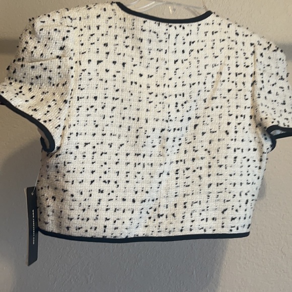 Cream & Black Short Career Jacket, Short sleeve - Picture 3 of 7